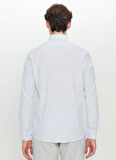 Altınyıldız Classics Slim Fit Düğmeli Yaka Mavi Erkek Gömlek ACE020252168_MAV