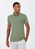 Altınyıldız Classics Polo Yaka Düz Haki Erkek T-Shirt ACE091252409_HAK