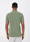 Altınyıldız Classics Polo Yaka Düz Haki Erkek T-Shirt ACE091252409_HAK