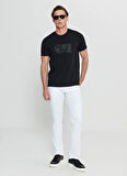 Altınyıldız Classics Bisiklet Yaka Baskılı Siyah Erkek T-Shirt ACE091252068_SYH