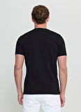 Altınyıldız Classics Bisiklet Yaka Baskılı Siyah Erkek T-Shirt ACE091252401_SYH