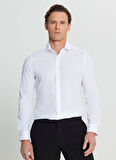 Altınyıldız Classics Slim Fit Düğmeli Yaka Beyaz Erkek Gömlek ACE020252040_BYZ