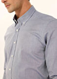 Altınyıldız Classics Slim Fit Düğmeli Yaka Lacivert Erkek Gömlek ACE020252040_LAC