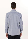 Altınyıldız Classics Slim Fit Düğmeli Yaka Lacivert Erkek Gömlek ACE020252040_LAC