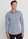 Altınyıldız Classics Slim Fit Düğmeli Yaka Siyah Erkek Gömlek ACE020252040_SYH