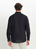 Altınyıldız Classics Comfort Fit Hakim Yaka Siyah Erkek Gömlek ACE020252167_SYH