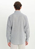 Altınyıldız Classics Comfort Fit Düğmeli Yaka Gri Erkek Gömlek ACE020252163_GRI