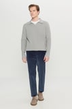 Pamuklu Kadife Slim Fit Dar Kesim Yan Cepli Desenli Pantolon