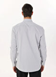 Altınyıldız Classics Slim Fit Düğmeli Yaka Gri Erkek Gömlek ACE020252040_GRI