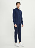 Altınyıldız Classics Slim Fit Düğmeli Yaka Lacivert Erkek Gömlek ACE020252157_LAC