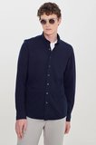 Altınyıldız Classics Slim Fit Düğmeli Yaka Lacivert Erkek Gömlek ACE020252157_LAC