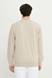 Pamuklu Standart Fit Normal Kesim Kolej Yaka Yan Cep Sweatshirt