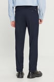 Yünlü Slim Fit Dar Kesim Beli Lastikli Yan Cepli Esnek Klasik Pantolon