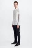 Pamuklu Slim Fit Dar Kesim Diagonal Desenli Yan Cepli Casual Pantolon