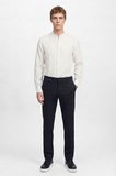 Pamuklu Slim Fit Dar Kesim Diagonal Desenli Yan Cepli Casual Pantolon