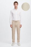 360 Her Yöne Esneyen Slim Fit Yan Cepli Diagonal Desenli Esnek Casual Pantolon