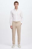 360 Her Yöne Esneyen Slim Fit Yan Cepli Diagonal Desenli Esnek Casual Pantolon