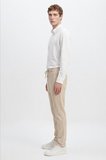 360 Her Yöne Esneyen Slim Fit Yan Cepli Diagonal Desenli Esnek Casual Pantolon