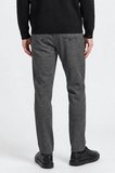 Slim Fit Dar Kesim Beli Bağlamalı Yan Cepli Diagonal Desenli Esnek Casual Pantolon