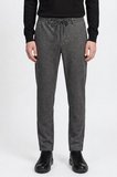 Slim Fit Dar Kesim Beli Bağlamalı Yan Cepli Diagonal Desenli Esnek Casual Pantolon