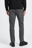 Slim Fit Dar Kesim Beli Bağlamalı Yan Cepli Diagonal Desenli Esnek Casual Pantolon