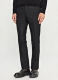 Altınyıldız Classics Lastikli Bel Duble Paça Slim Fit Siyah Erkek Pantolon ACE001261487_SYH
