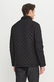 Standart Fit Normal Kesim Dik Yaka Yan Cepli Desenli Overcoat