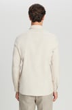 %100 Pamuk Slim Fit Dar Kesim Düğmeli Yaka Diagonal Desenli Flanel Gömlek