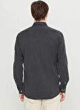 Altınyıldız Classics Comfort Fit Düğmeli Yaka Antrasit Erkek Gömlek ACE020261370_ATR