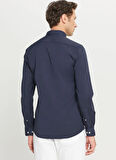 Altınyıldız Classics Comfort Fit Düğmeli Yaka Lacivert Erkek Gömlek ACE020261370_LAC