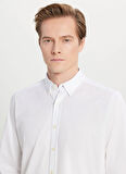 Altınyıldız Classics Slim Fit Düğmeli Yaka Beyaz Erkek Gömlek ACE020261469_BYZ