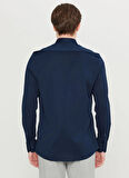 Altınyıldız Classics Slim Fit Düğmeli Yaka Lacivert Erkek Gömlek ACE020261469_LAC