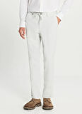 Altınyıldız Classics Bağlamalı Bel Duble Paça Slim Fit Gri Erkek Pantolon ACE001261335_GRI