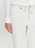 Altınyıldız Classics Bağlamalı Bel Duble Paça Slim Fit Gri Erkek Pantolon ACE001261335_GRI