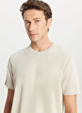 Altınyıldız Classics Bisiklet Yaka Bej Erkek T-Shirt ACE091261559_BEJ