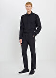 Altınyıldız Classics Bağlamalı Bel Normal Paça Slim Fit Siyah Erkek Pantolon ACE001252541_SYH