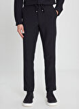 Altınyıldız Classics Bağlamalı Bel Normal Paça Slim Fit Siyah Erkek Pantolon ACE001252541_SYH