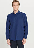Altınyıldız Classics Tailored Fit İtalyan Yaka Lacivert Erkek Gömlek ACE020261600_LAC