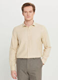 Altınyıldız Classics Tailored Fit İtalyan Yaka Bej Erkek Gömlek ACE020261600_BEJ