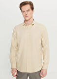 Altınyıldız Classics Tailored Fit İtalyan Yaka Bej Erkek Gömlek ACE020261600_BEJ