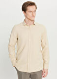 Altınyıldız Classics Tailored Fit İtalyan Yaka Bej Erkek Gömlek ACE020261600_BEJ