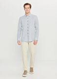 Altınyıldız Classics Tailored Fit Düğmeli Yaka Lacivert Erkek Gömlek ACE020261601_LAC