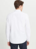 Altınyıldız Classics Tailored Fit Düğmeli Yaka Beyaz Erkek Gömlek ACE020261597_BYZ