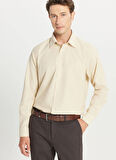 Altınyıldız Classics Regular Fit Klasik Yaka Bej Erkek Gömlek ACE020261598_BEJ