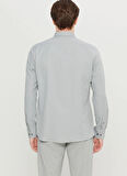 Altınyıldız Classics Tailored Fit Düğmeli Yaka Gri Erkek Gömlek ACE020261599_GRI