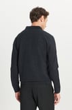 Yünlü Standart Fit Normal Kesim Polo Yaka Triko Kazak