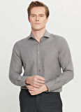 Altınyıldız Classics Tailored Fit İtalyan Yaka Gri Erkek Gömlek ACE020261606_GRI