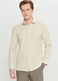 Altınyıldız Classics Tailored Fit İtalyan Yaka Bej Erkek Gömlek ACE020261606_BEJ