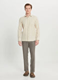 Altınyıldız Classics Tailored Fit İtalyan Yaka Bej Erkek Gömlek ACE020261606_BEJ