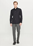 Altınyıldız Classics Tailored Fit İtalyan Yaka Siyah Erkek Gömlek ACE020261606_SYH